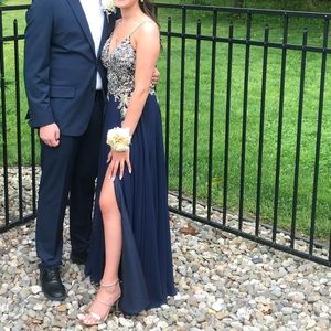 Jovani Navy Prom Dress